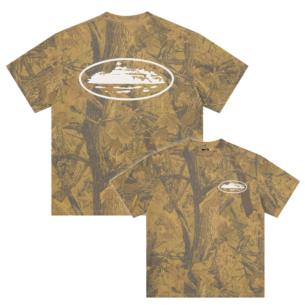 ISLAND PUFF PRINT TEE [FOREST CAMO]