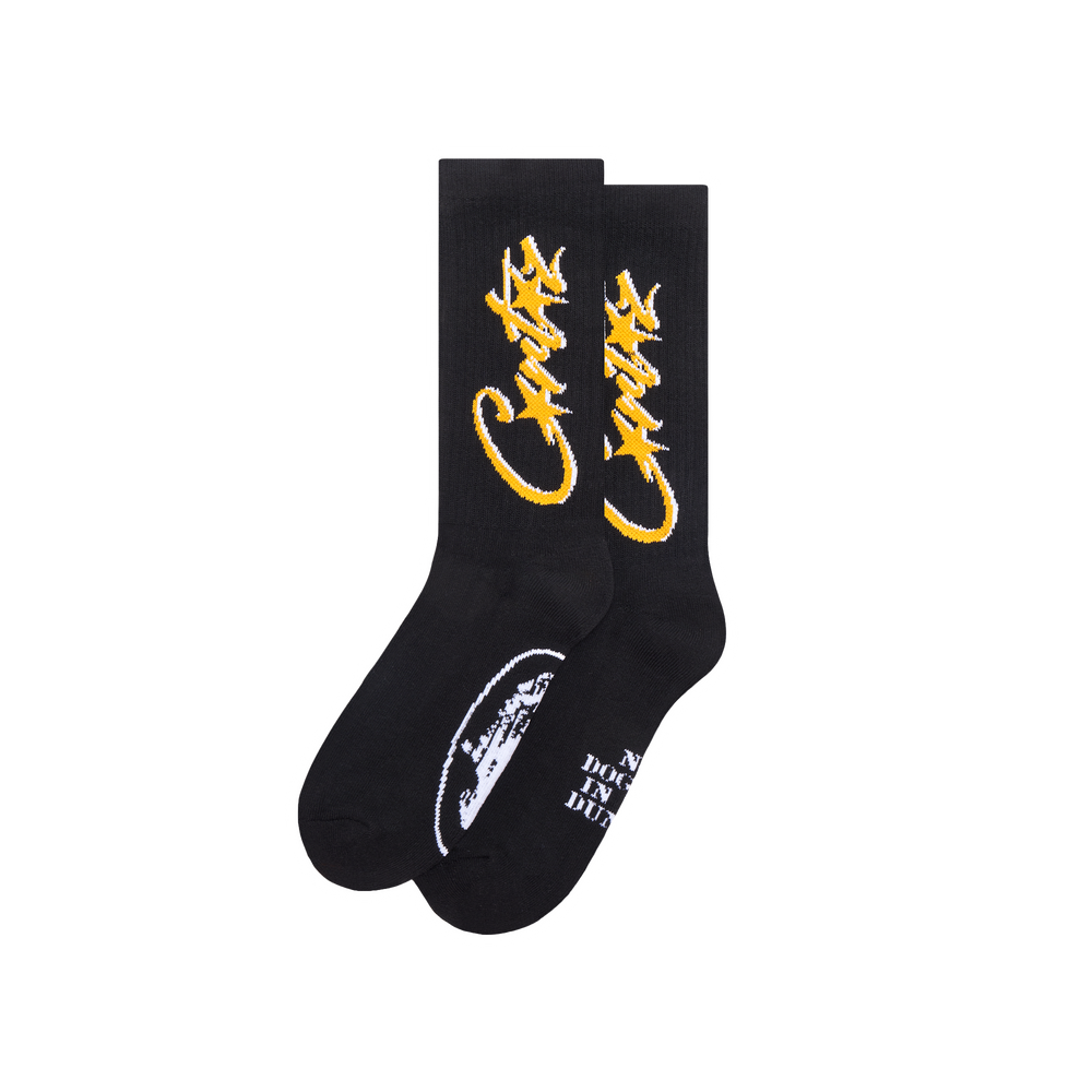 ALLSTARZ SOCKS [BLACK & YELLOW]