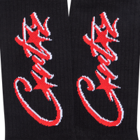 ALLSTARZ SOCKS [BLACK & RED]